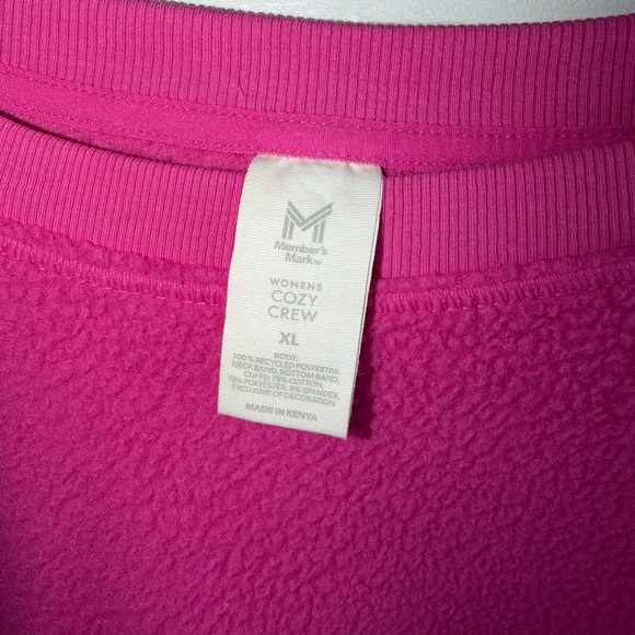 Vibrant Fuchsia Crew Neck Sweater - Picture 4 of 5